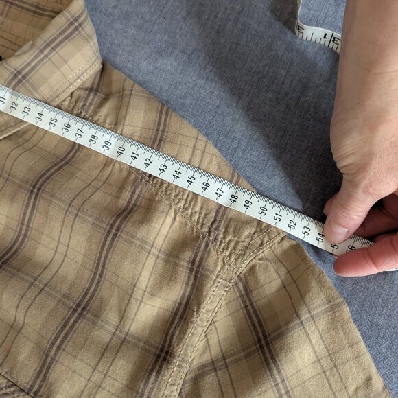 Levis Signature Plaid Shirt Beige - Size XL - Picture 10 of 12